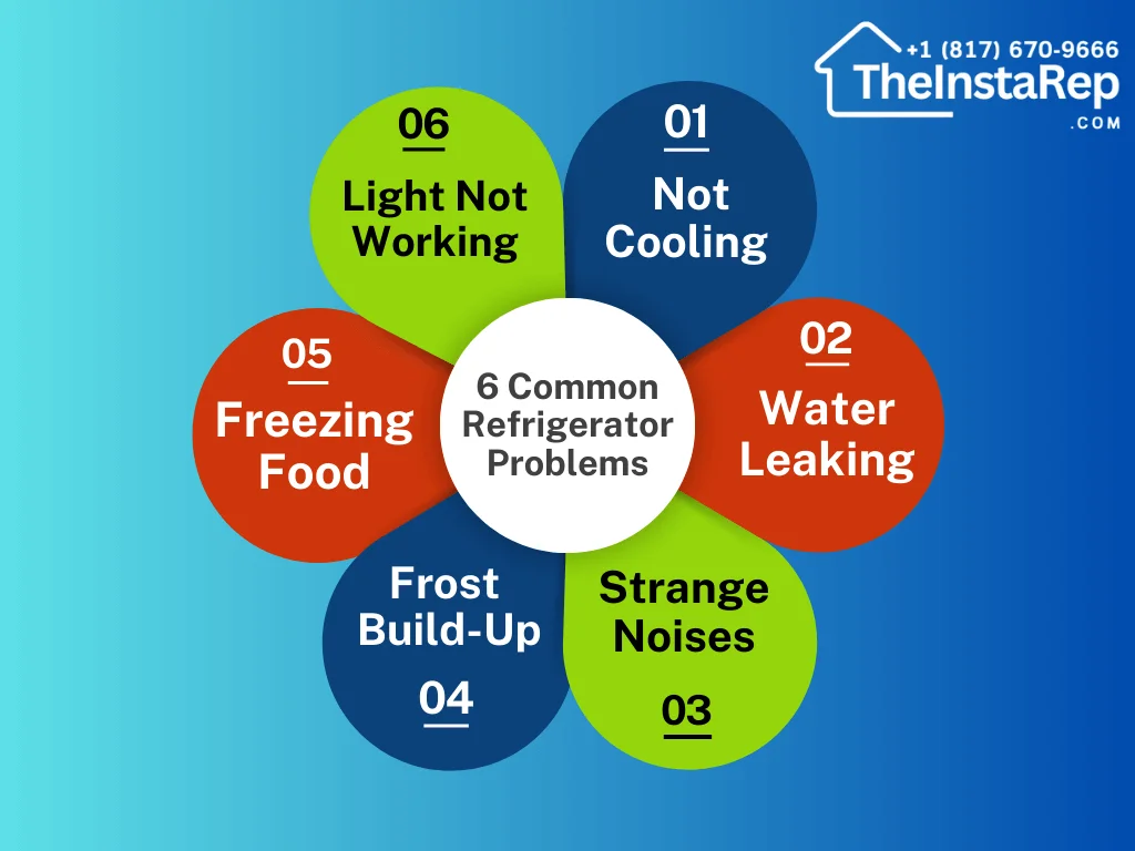 6 Common Refrigerator issues